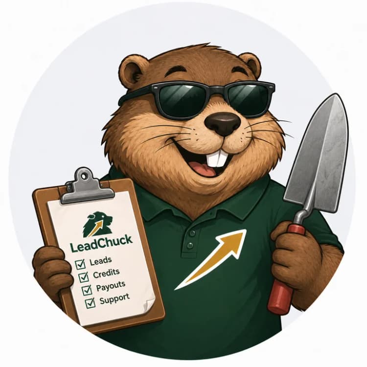 Chuck, the LeadChuck mascot