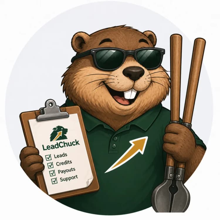 Chuck, the LeadChuck mascot