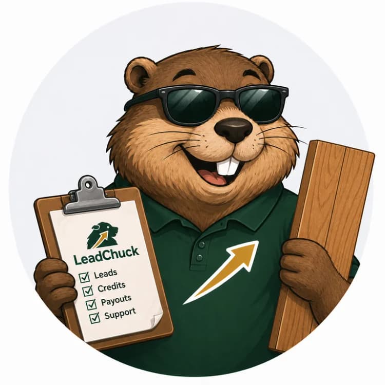 Chuck, the LeadChuck mascot