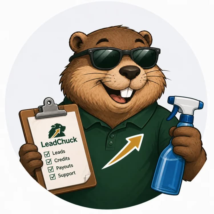 Chuck, the LeadChuck mascot