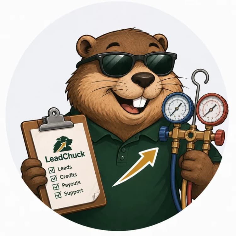 Chuck, the LeadChuck mascot