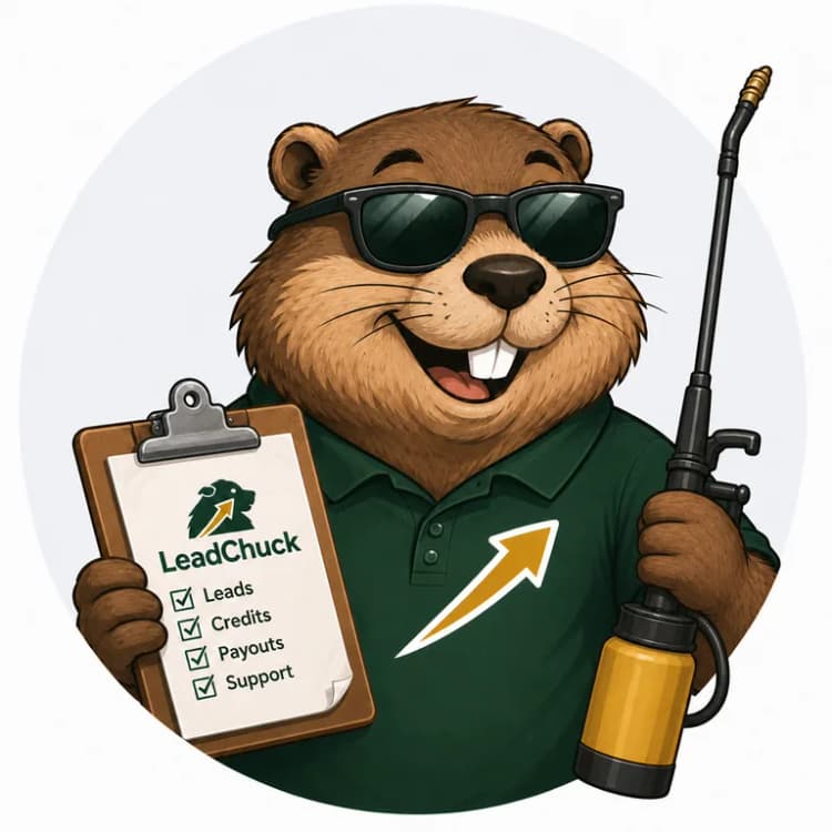 Chuck, the LeadChuck mascot