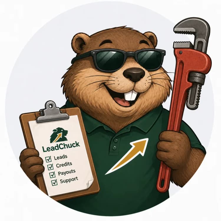 Chuck, the LeadChuck mascot