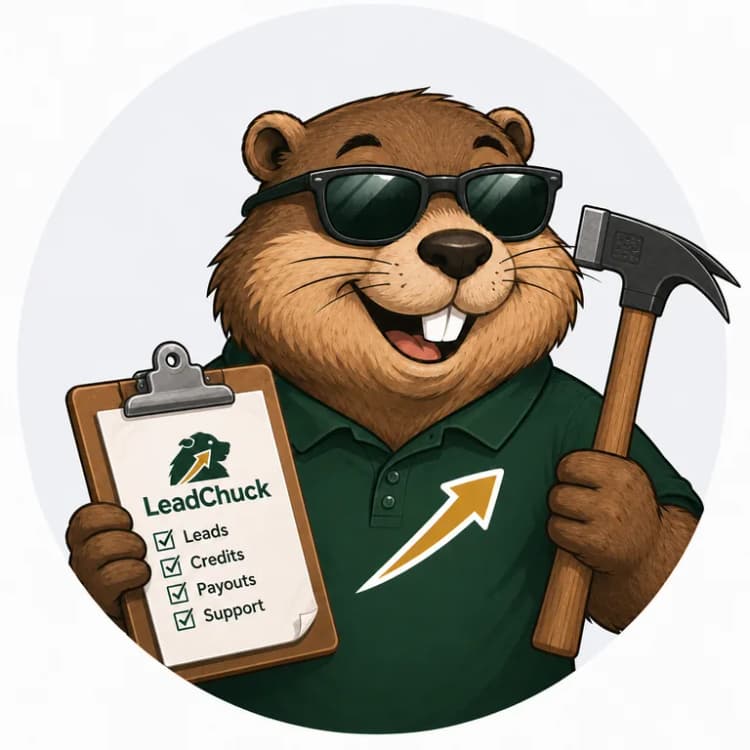 Chuck, the LeadChuck mascot